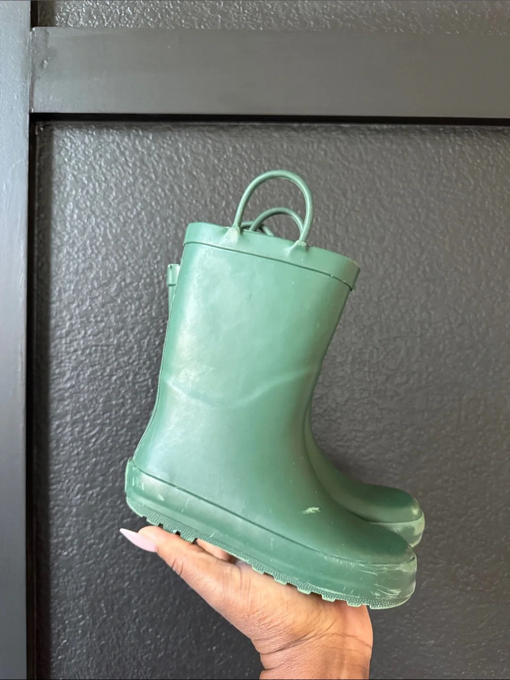 Kids Waterproof Rain Boots - Green